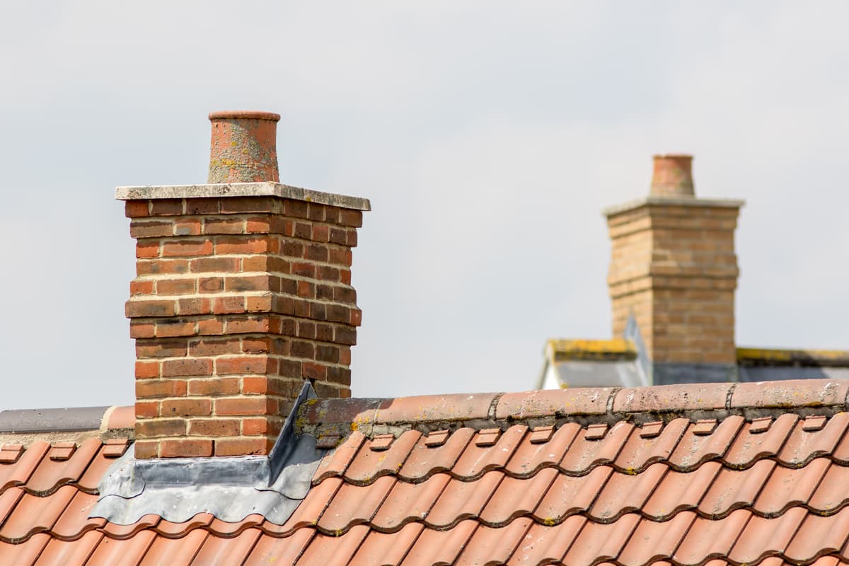 Brick chimney stack repair
